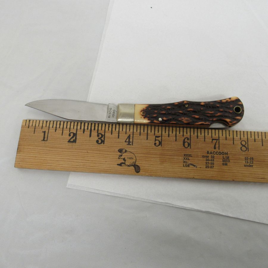 Used 990 Remington UMC "The Tracker" Lock back Bullet Knife (Model R1306)
