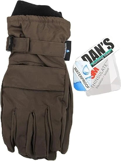 Dan's Insulated Thinsulate Brown Briar Proof Gloves Size Large - XXL