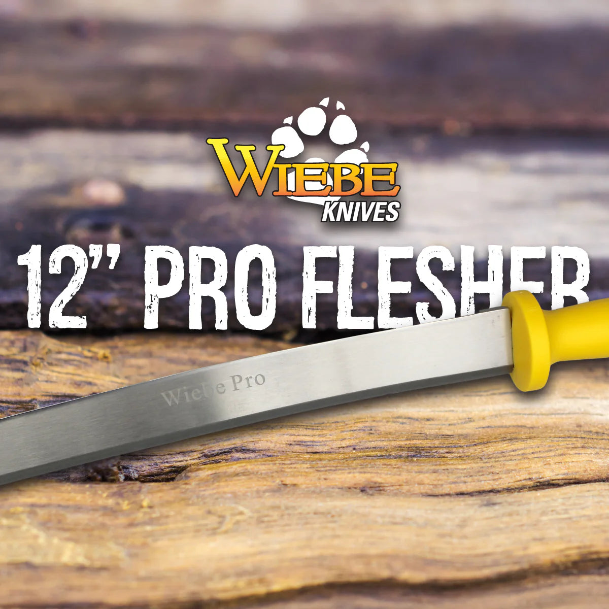 Wiebe Pro 12" Double Edge Fleshing Knife