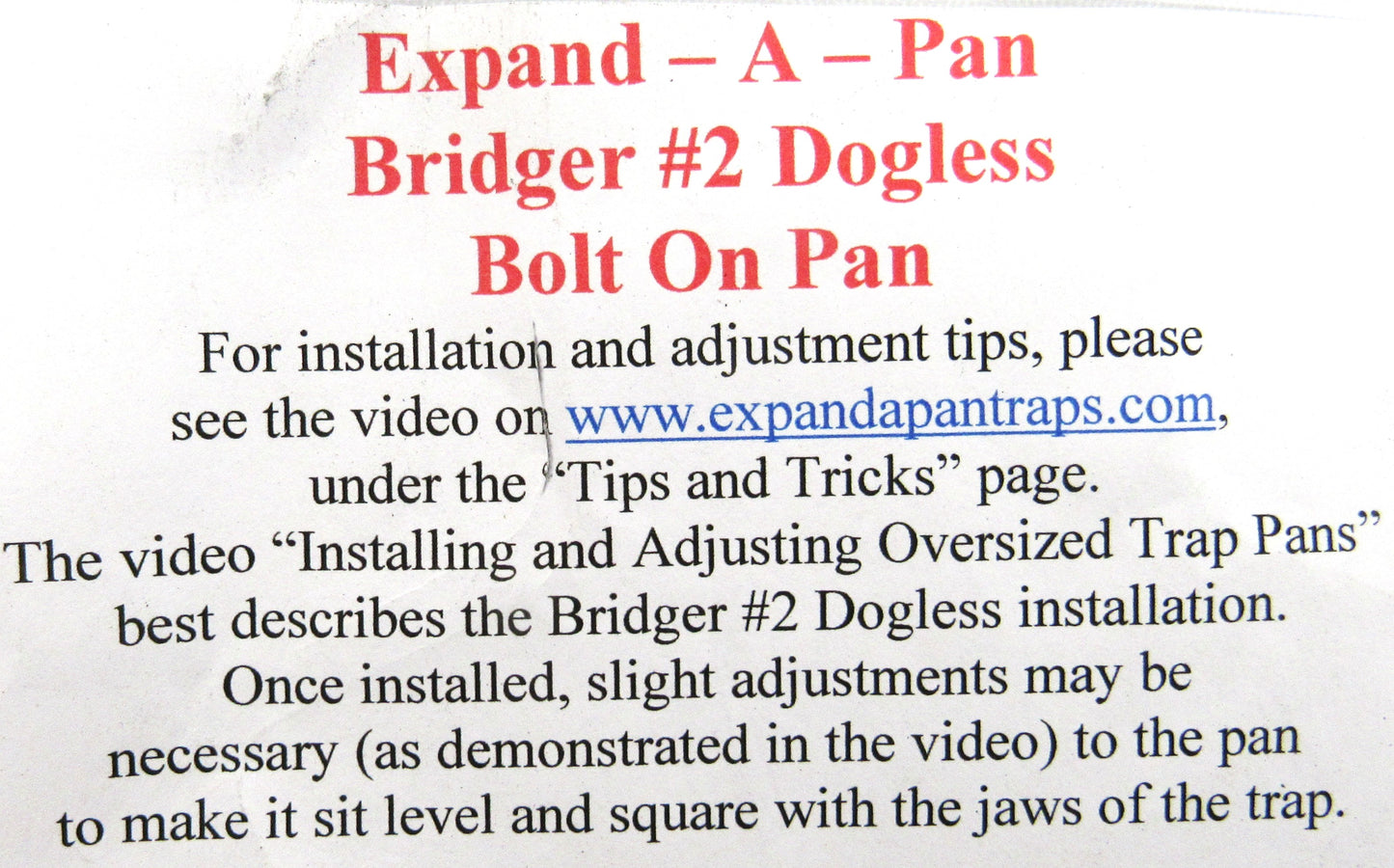Expand-A-Pan for Coilsprings Bolt On or Weld On Choose Size