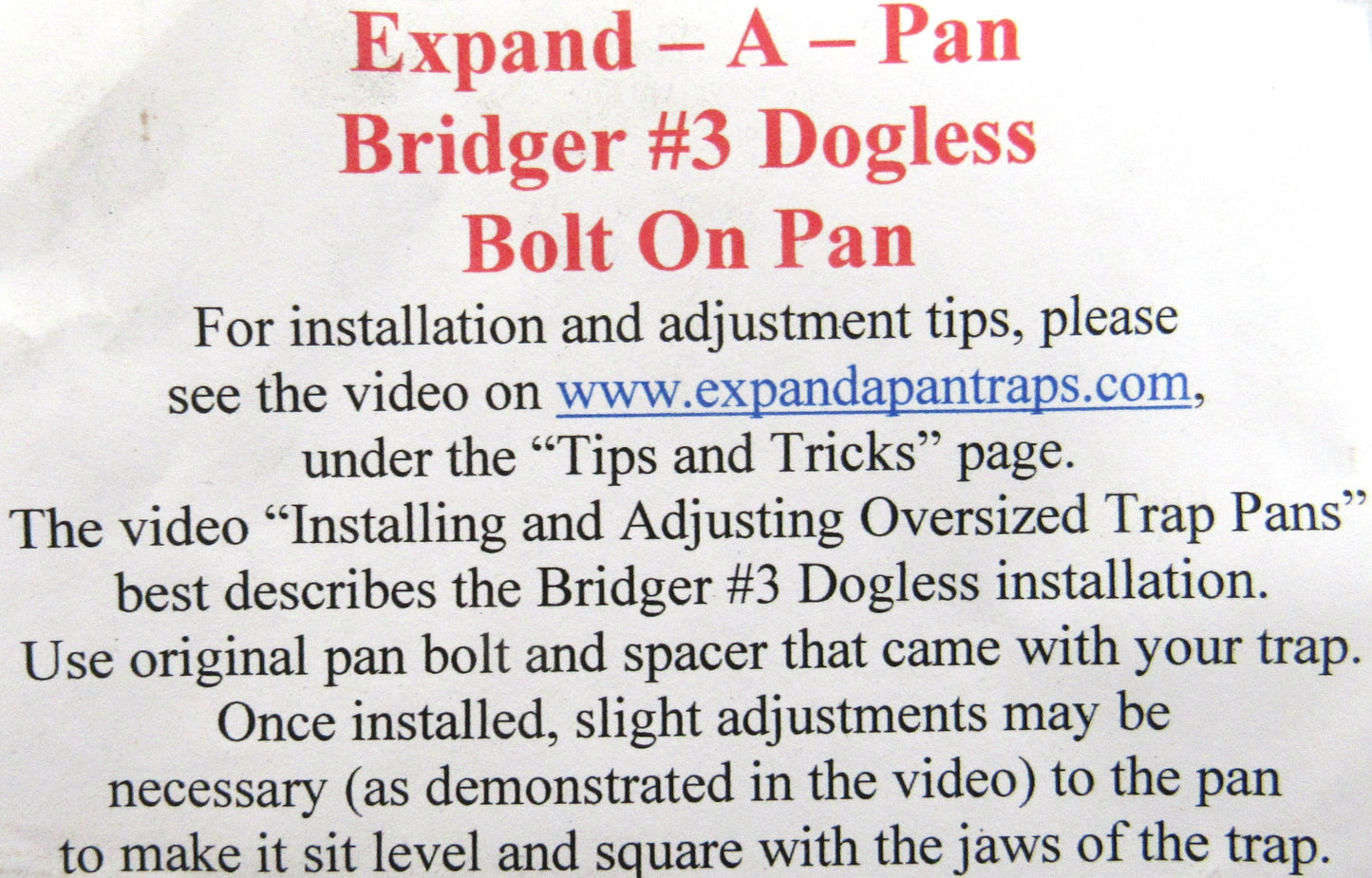 Expand-A-Pan for Coilsprings Bolt On or Weld On Choose Size
