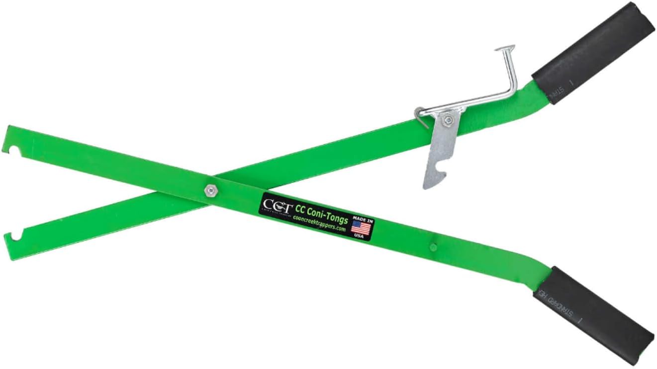 Coon Creek Coni Tongs Self Locking Body Grip Trap Setter USA