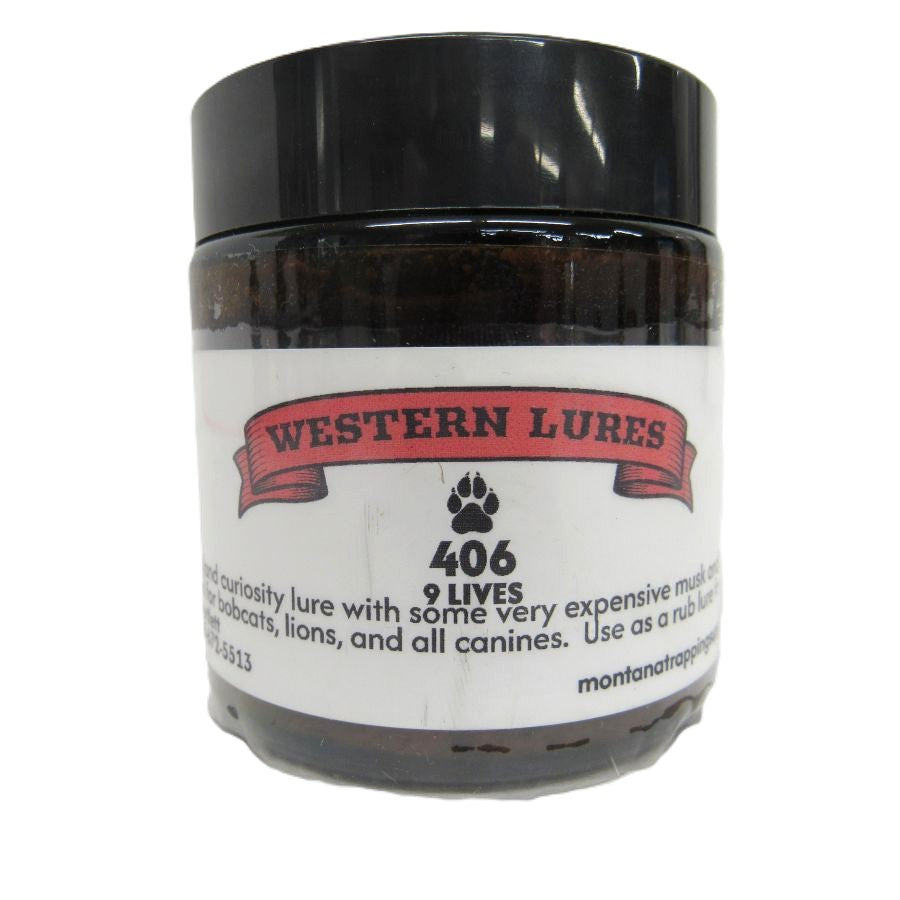 9 Lives Bobcat and Canine Lure Western Lures 4oz Jar