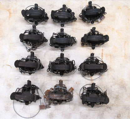 12 Used Blake and Lamb 1 - 1/2 Coilspring Traps With Anchors - Great Mink Trap