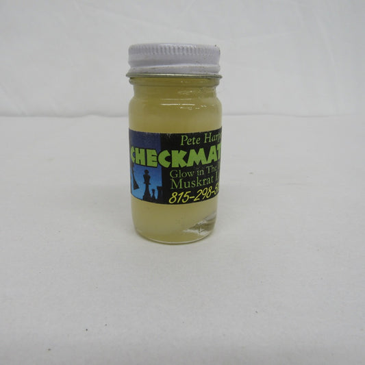 Pete Harper's Checkmate Muskrat Lure 1 oz Glass Jar
