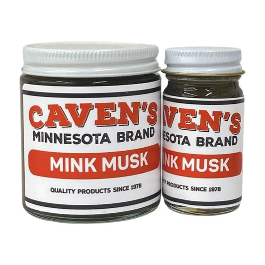 Mink Musk (mink glands) Caven's Minnesota Brand Lure 1 or 4 Ounce Bottle