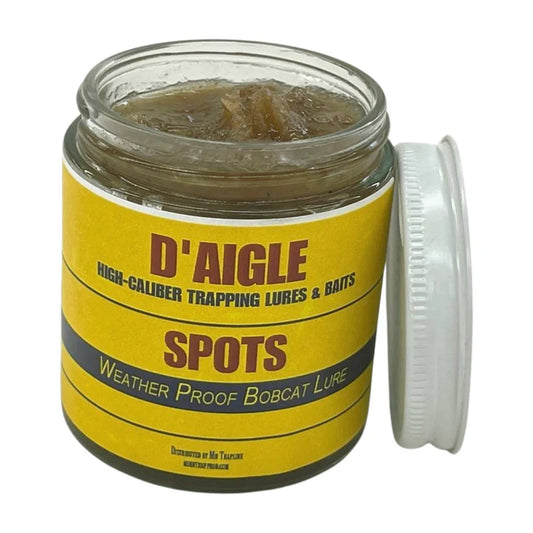 Spots - Weather Proof Bobcat Lure - D'Aigles Lures 4 Ounce Jar