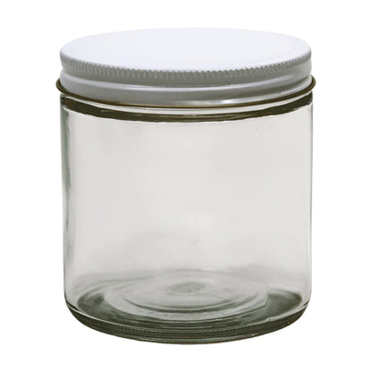 16 oz. Glass Bait Jar With Metal Lids