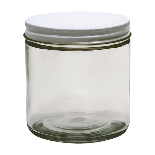 16 oz. Glass Bait Jar With Metal Lids