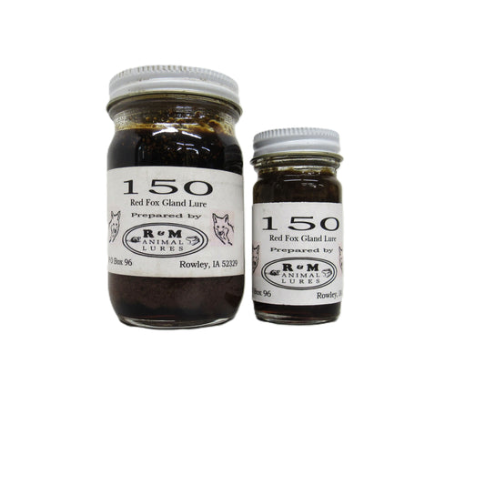#150 Red Fox Gland 1 or 4 Ounce Bottle- R&M Lures
