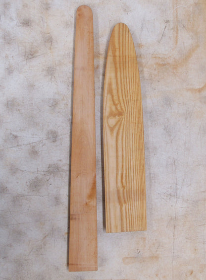 Freedom Brand Small Hardwood Fleshing Beams Set of 2 New Old Stock