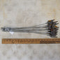 12 New with Surface Rust Wolf Fang 18-inch Cable Stakes