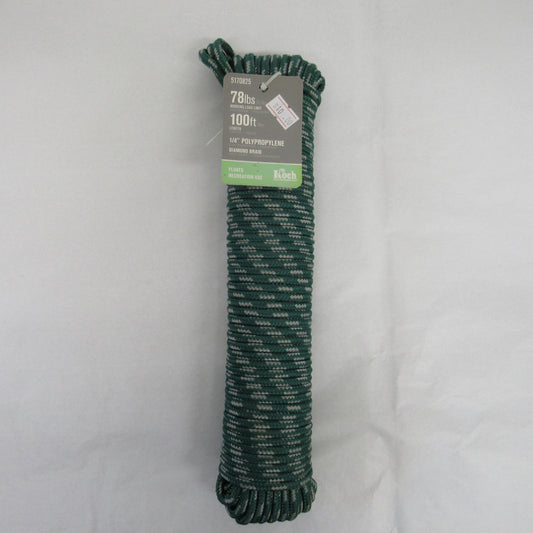Koch Industries' Poly Diamond Braided Rope 100' 1/4