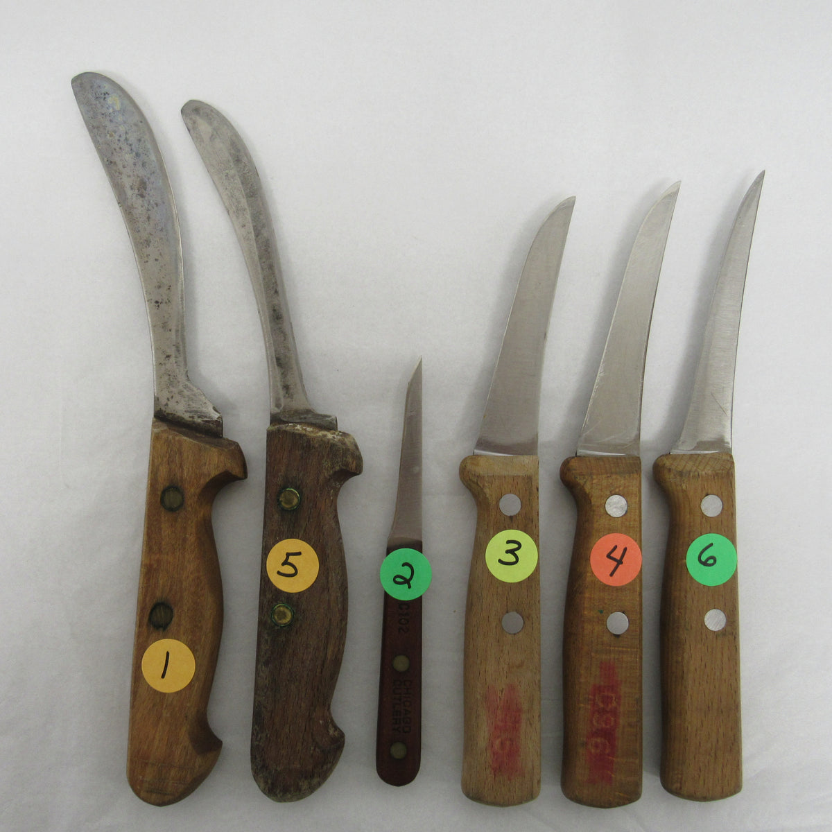 Used Wood Handled Knives - Choice