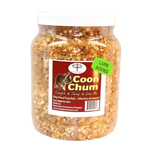 Coon Chum 64 Ounces Mark June's Baits Dog Proof Crawfish Shrimp Grain Bait