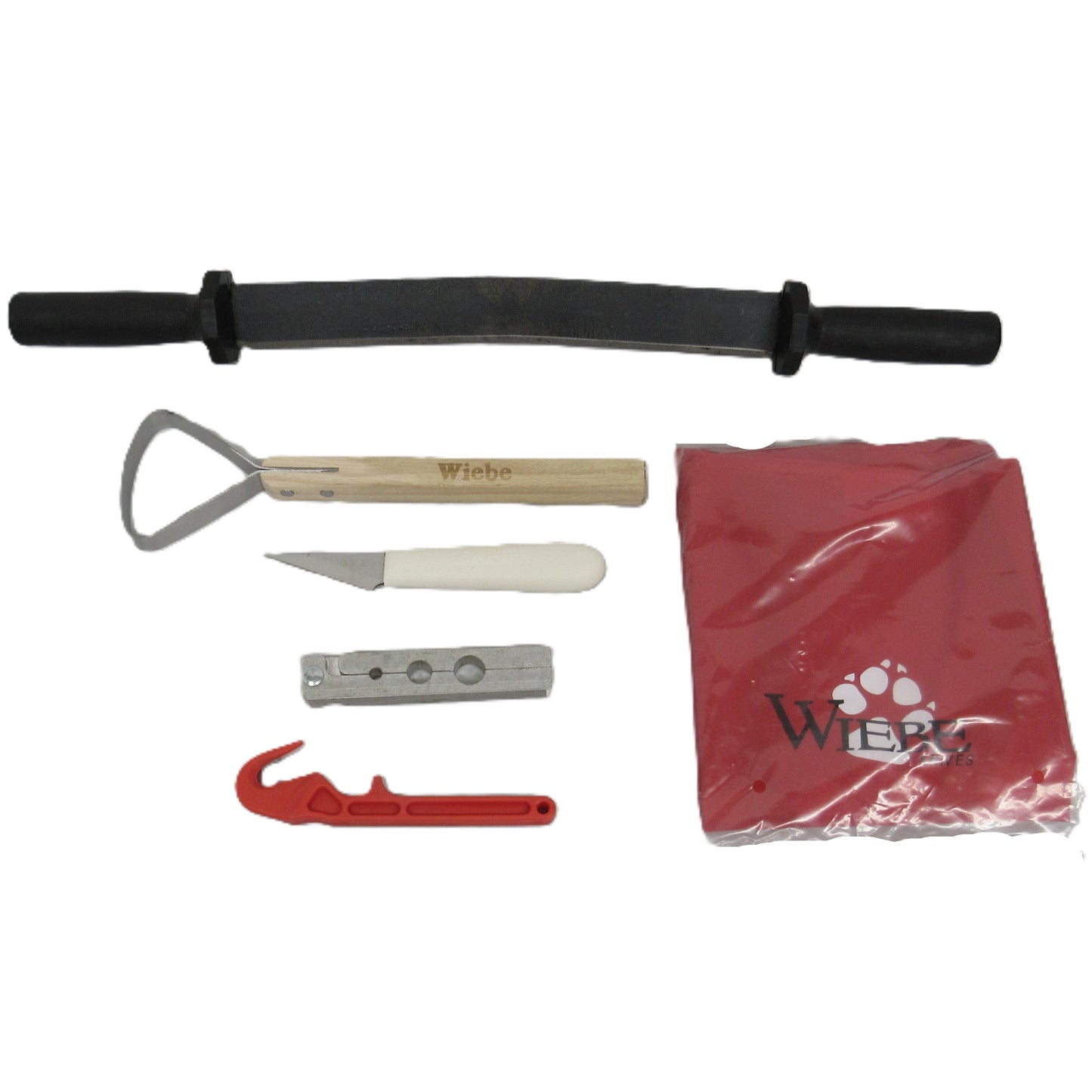 6 Piece Fur Handling Kit Knife Scraper Flesher Apron K-7