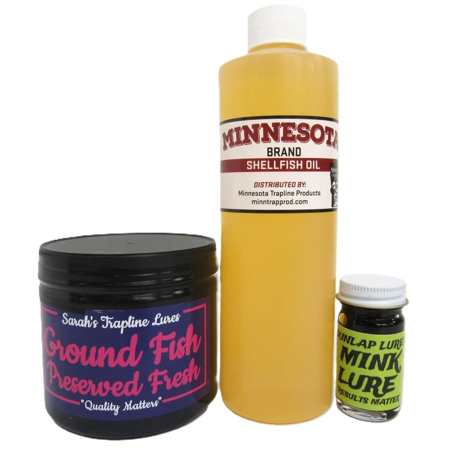Mink Trapping Bait and Lure Bundle K-8