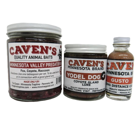 Cavens Predator Bait and Lure Kit MN Valley Yodel Dog Gusto K-33