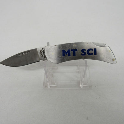 Used 1986 Vintage Zippo "Cut-About" Series Stainless Steel Lock back Pocket Knife