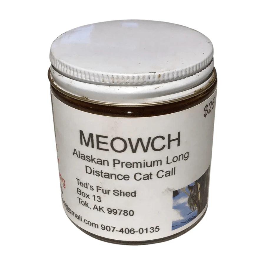 Ted's Meowch Alaskan Premium Long Distance Cat Call 4 Ounce Jar