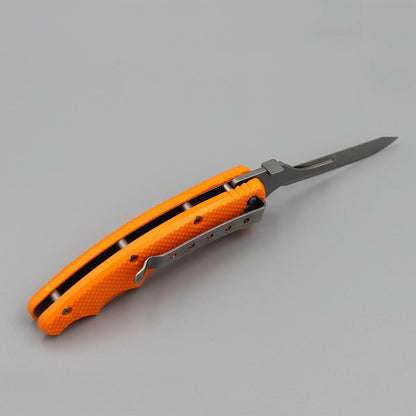 Wiebe Monarch Skinning Knife Wicked Sharp Folding Scalpel Blade 3 Extra Blades