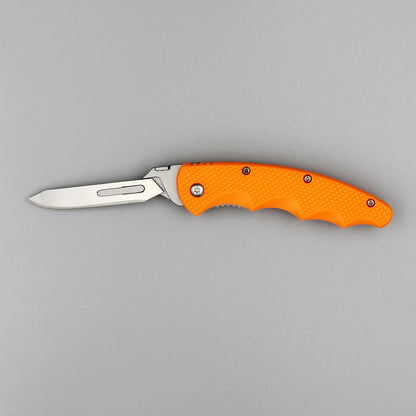 Wiebe Monarch Skinning Knife Wicked Sharp Folding Scalpel Blade 3 Extra Blades