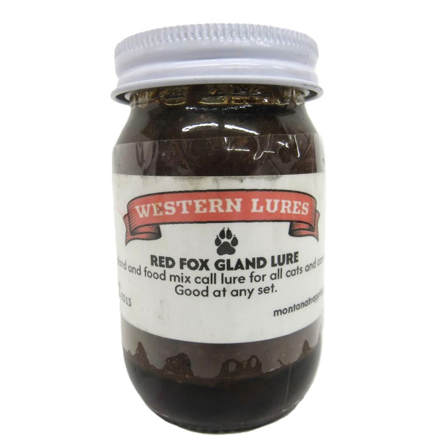 Red Fox Gland Lure Western Lures 4 oz Jar