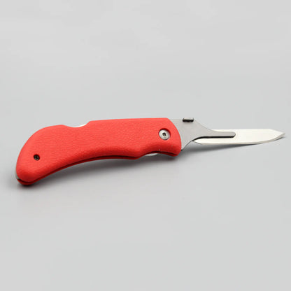 Wiebe Red Fox Skinning Folding  Knife With 24 Extra Blades