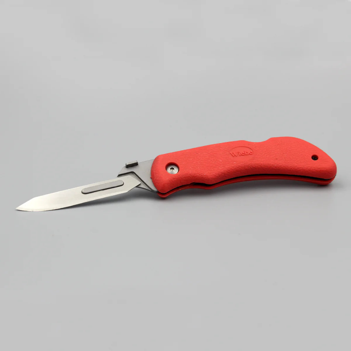 Wiebe Red Fox Skinning Folding  Knife With 24 Extra Blades