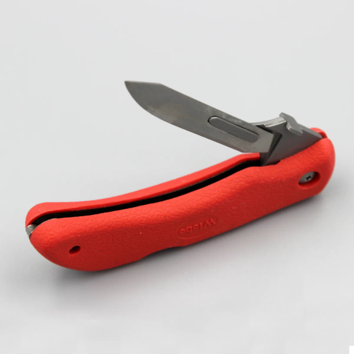 Wiebe Red Fox Skinning Folding  Knife With 24 Extra Blades