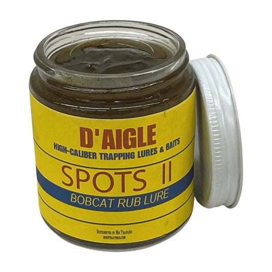 Spots II - Bobcat Rub Lure - D'Aigles Lures 4 Ounce Jar