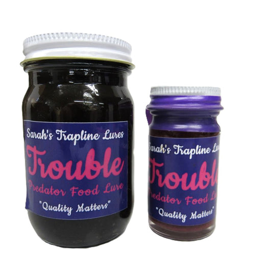 Trouble Predator Food Lure SheTraps Sarahs Trapline Lures