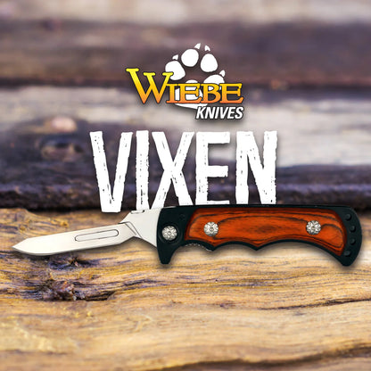Wiebe Vixen Wicked Sharp Folding Scalpel Knife with 24 Replacement Blades