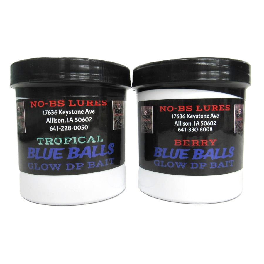Berry or Tropical Blue Balls Glow DP Bait No-BS Lures