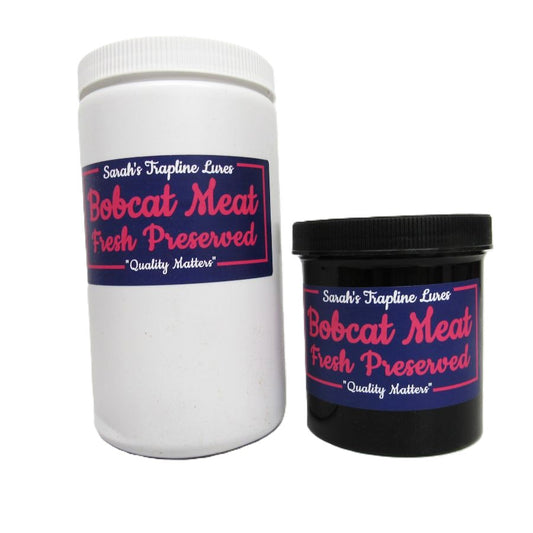 Ground Bobcat Meat Fresh Preserved Trapping Bait or Ingredient SheTraps