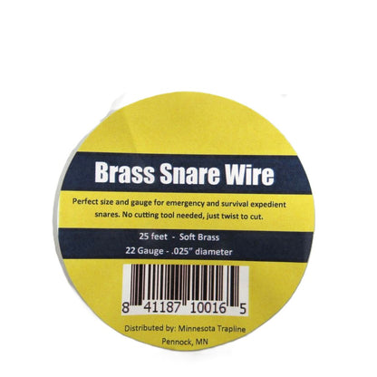 Brass Snare Wire - Survival Wire 25 Foot Soft Brass 22 Gauge