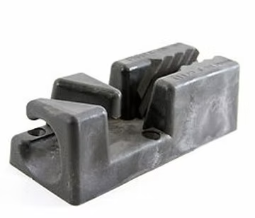 Boat Cleat - Anchoring Docking - Digger Anchor Adjustable Rope Tie off  - Black