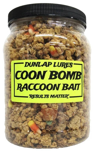 Coon Bomb Raccoon Bait Dunlap Lures 1/2 Gallon Jar
