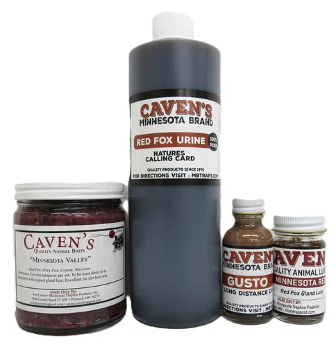 Cavens Minnesota Brand Professional Fox Trapping Bait And Lure Kit K-10