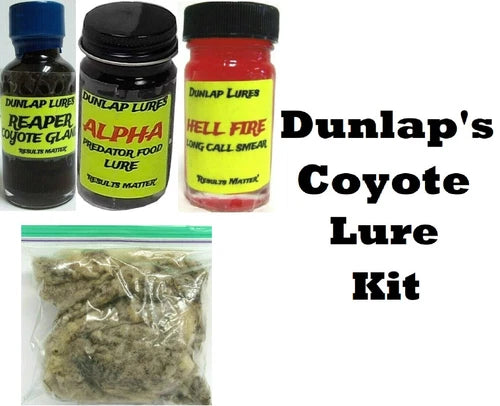 Coyote Lure Kit Dunlap Lures 3 Piece K-34