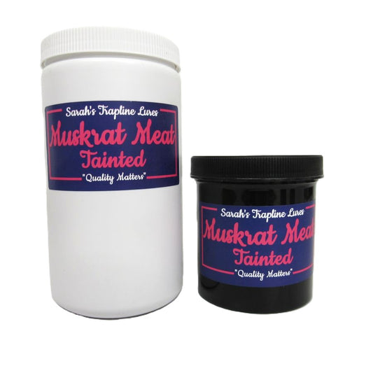 Ground Muskrat Meat Tainted and Preserved Trapping Bait or Ingredient SheTraps