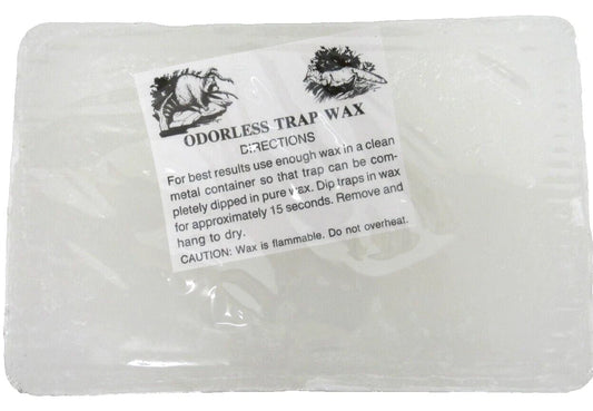 5 Pound Block Odorless Trap Wax Trapping Supplies