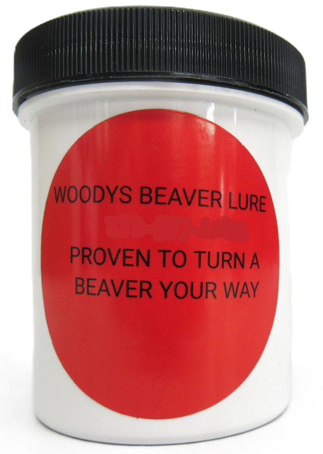 Woodys Beaver Lure Minnesota Made 4 Ounce Jar