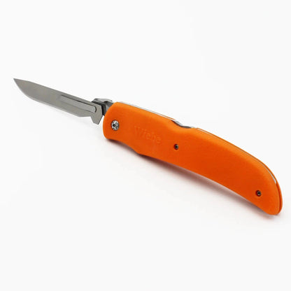 Wiebe Knives Tala Scalpel Lock Folding Knife Stainless Steel Blade Rubber Handle