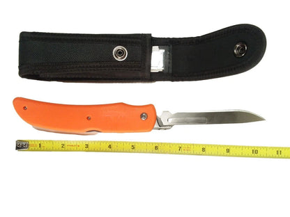 Wiebe Knives Tala Scalpel Lock Folding Knife Stainless Steel Blade Rubber Handle