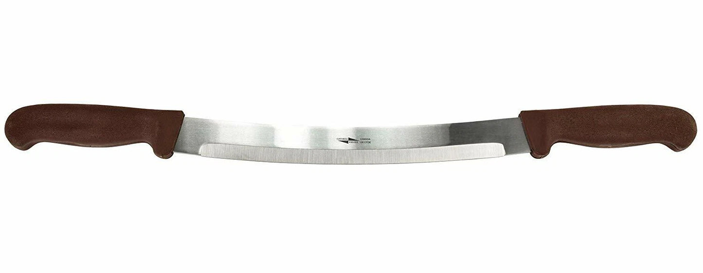 Caribou Double Edge Fleshing Knife Fur Handling