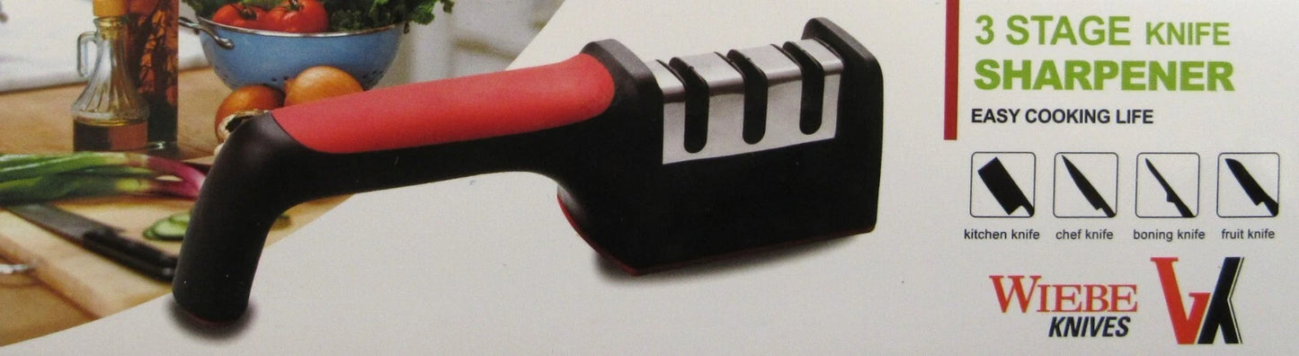 Carbide Three Stage Knife Sharpener by Wiebe