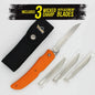 Wiebe Knives Tala Scalpel Lock Folding Knife Stainless Steel Blade Rubber Handle