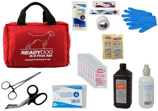 Ready Dog - Gun Dog First Aid Kit - Field Trauma - Over 40 Pieces