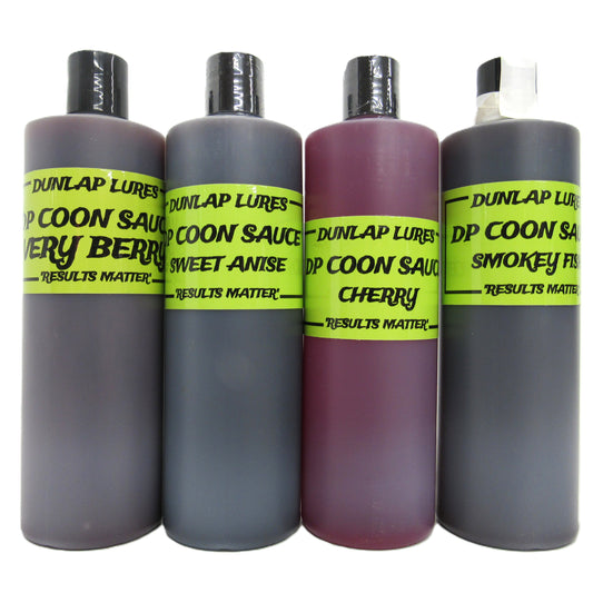 DP Coon Sauce - Dunlap Lures Raccoon Nuisance Control 16oz Choose Flavor